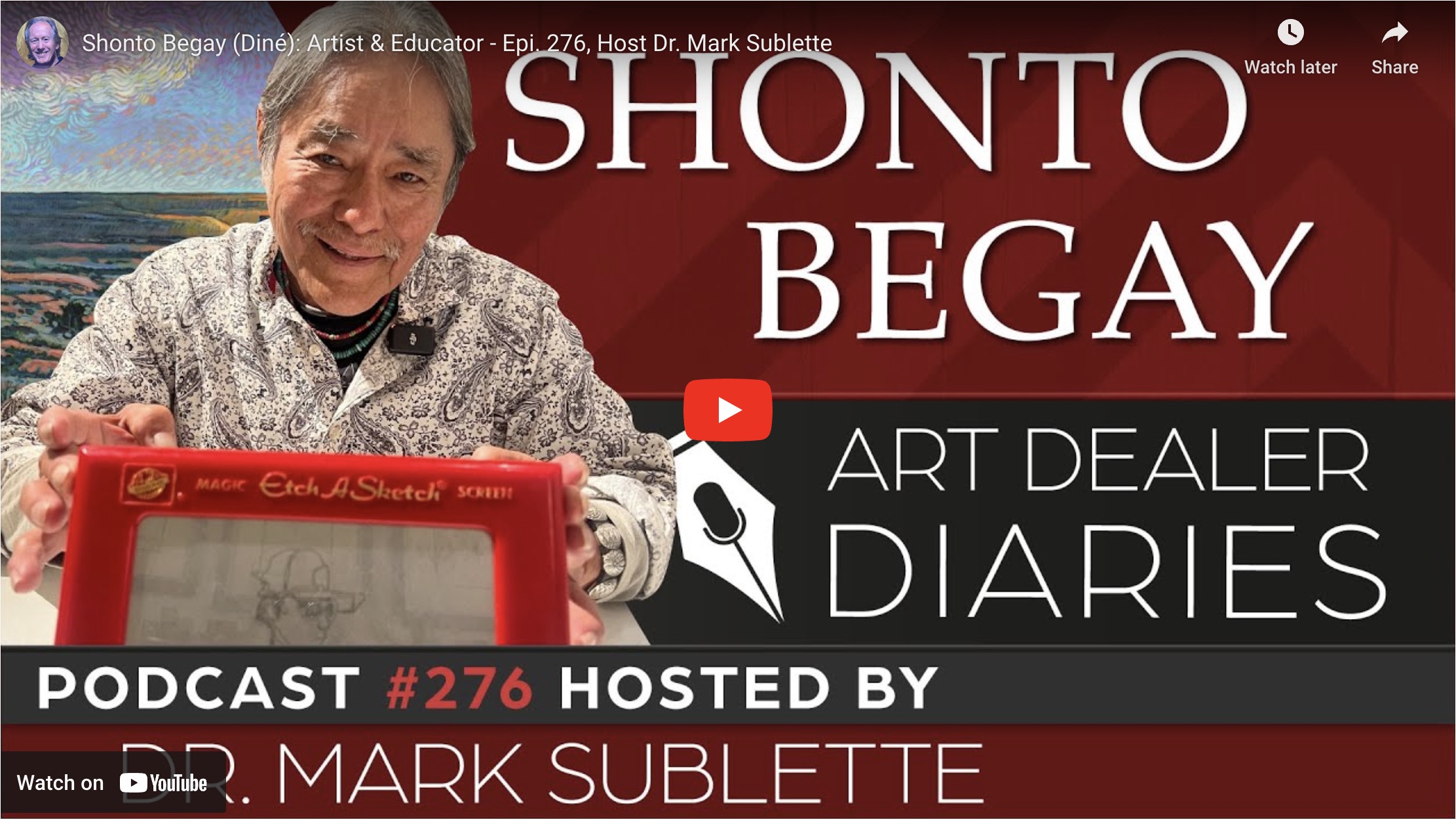 Shonto Begay Art Dealer Diaries